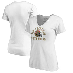 San Francisco 49ers Women's Quinten Helmet T-Shirt - White T-shirts