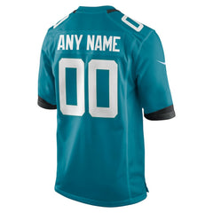 Jacksonville Jaguars Youth Custom Game Jersey - Teal Jerseys
