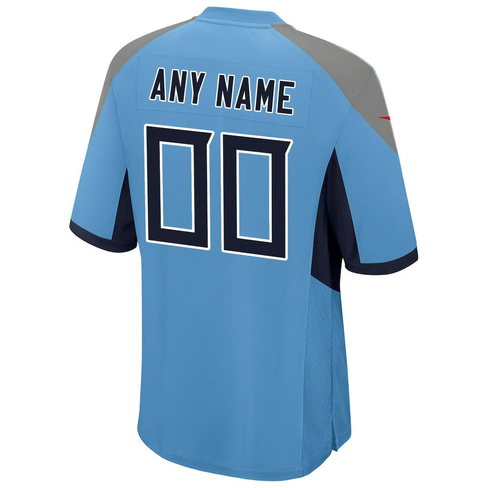 Tennessee Titans Youth Alternate Custom Game Jersey - Light Blue Jerseys