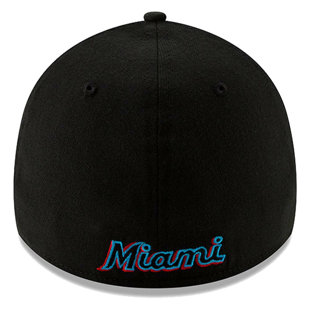 Miami Marlins New Era 2019 Team Classic 39THIRTY Flex Hat - Black Hats
