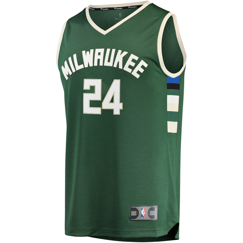 Pat Connaughton Milwaukee Bucks Fast Break Replica Jersey Icon Edition Hunter Green - Fanatics