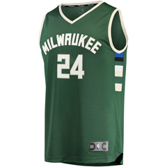 Pat Connaughton Milwaukee Bucks Fast Break Replica Jersey Icon Edition Hunter Green - Fanatics