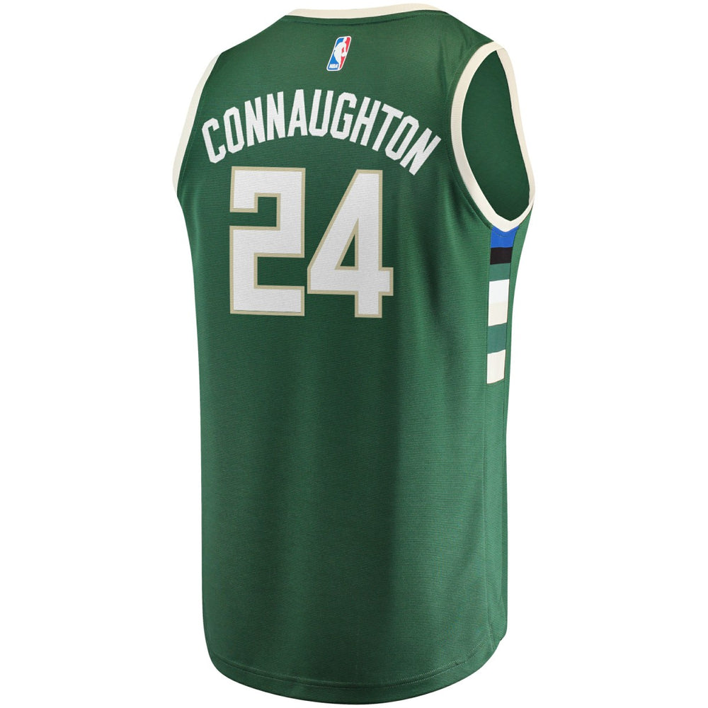 Pat Connaughton Milwaukee Bucks Fast Break Replica Jersey Icon Edition Hunter Green - Fanatics