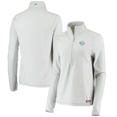 Tampa Bay Rays Vineyard Vines Women's Performance Grid Half-Zip Pullover Top - Gray Pullover