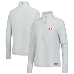 Minnesota Twins Vineyard Vines Women's Performance Grid Half-Zip Pullover Top - Gray Pullover