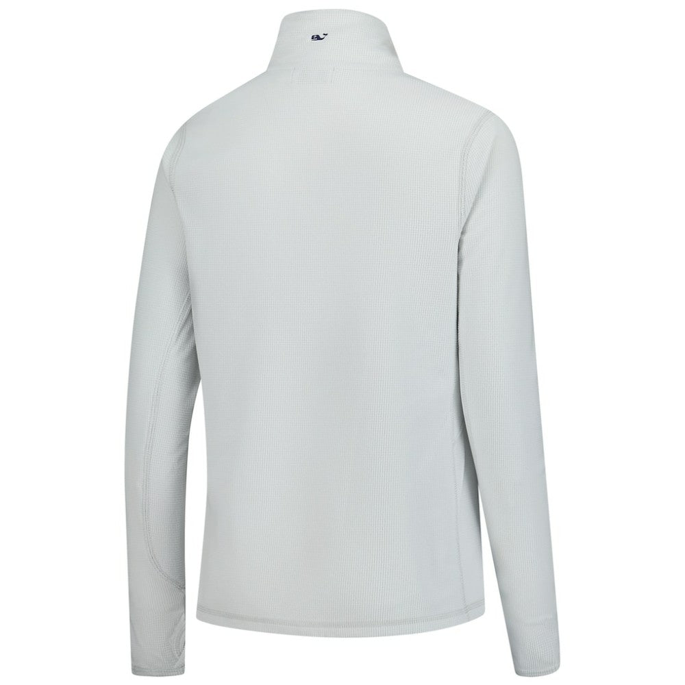 Minnesota Twins Vineyard Vines Women's Performance Grid Half-Zip Pullover Top - Gray Pullover