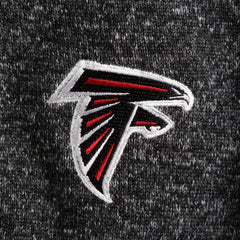 Atlanta Falcons Antigua Fortune Quarter-Zip Pullover Jacket - Heather Black Pullover