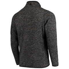 Chicago Bears Antigua Fortune Quarter-Zip Pullover Jacket - Heather Black Pullover