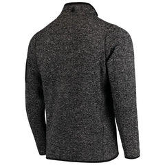 Denver Broncos Antigua Fortune Quarter-Zip Pullover Jacket - Heather Black Pullover