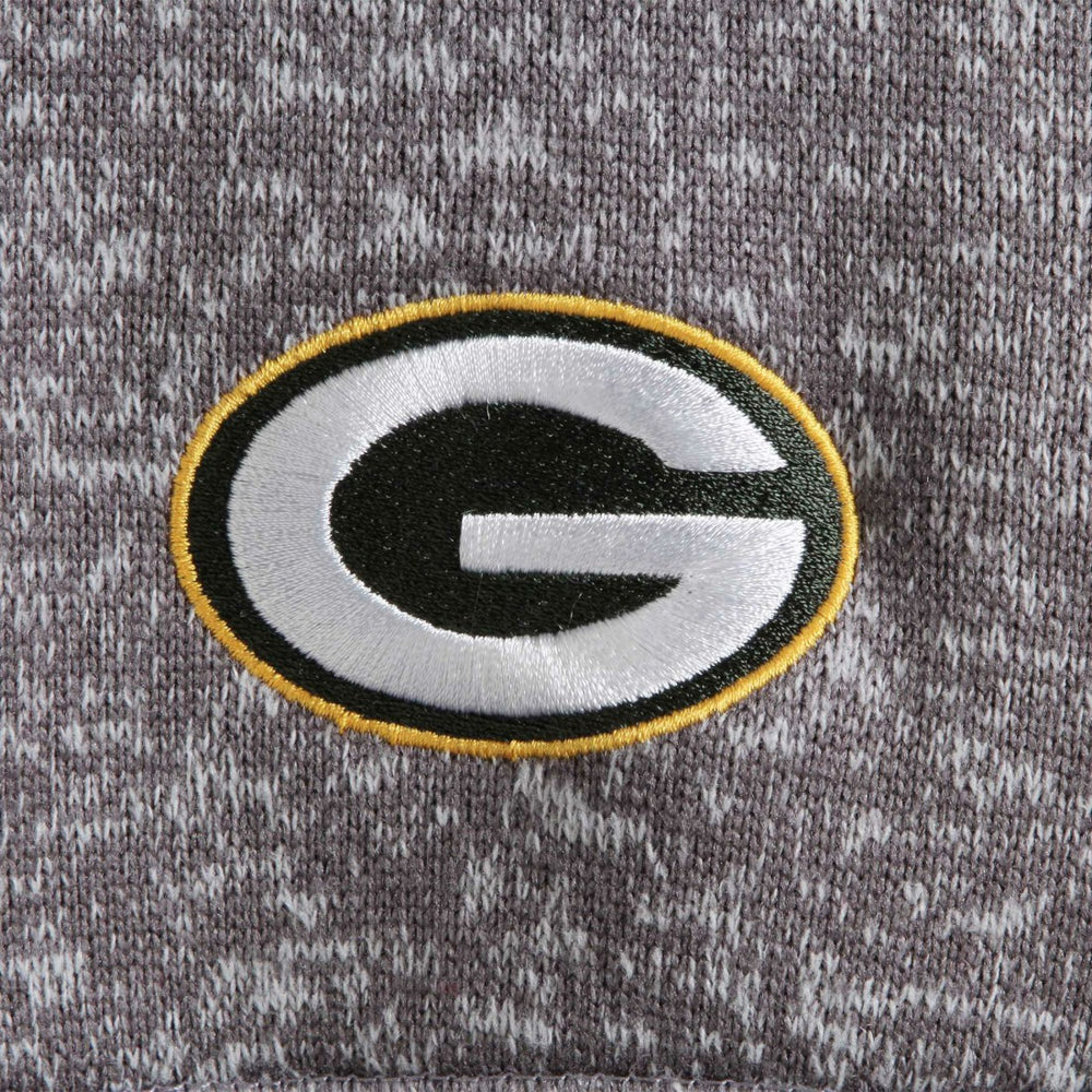 Green Bay Packers Antigua Fortune Quarter-Zip Pullover Jacket - Charcoal Pullover