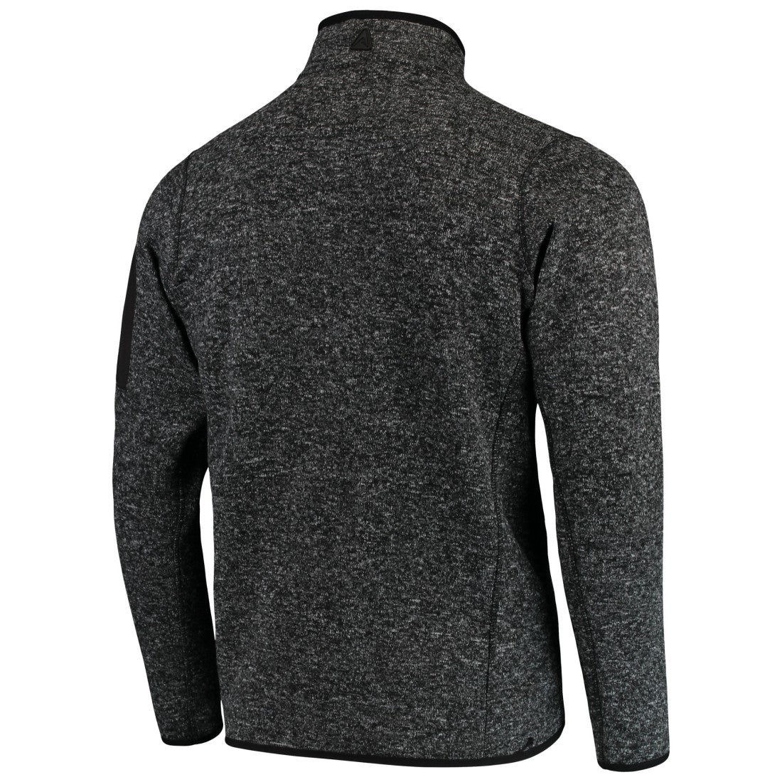 Green Bay Packers Antigua Fortune Quarter-Zip Pullover Jacket - Heather Black Pullover