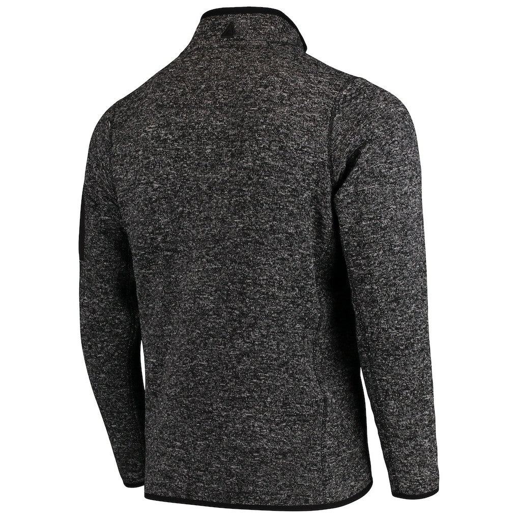 Kansas City Chiefs Antigua Fortune Quarter-Zip Pullover Jacket - Heather Black Pullover