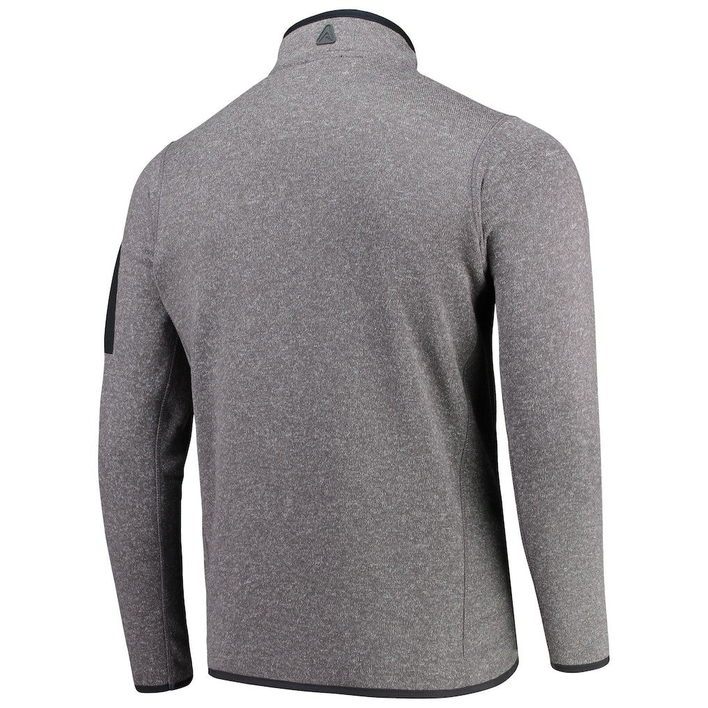 New Orleans Saints Antigua Fortune Quarter-Zip Pullover Jacket - Charcoal Pullover