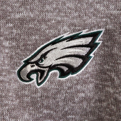 Philadelphia Eagles Antigua Fortune Quarter-Zip Pullover Jacket - Charcoal Pullover