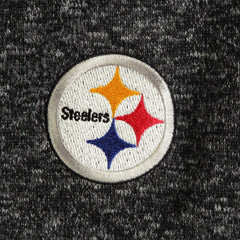 Pittsburgh Steelers Antigua Fortune Quarter-Zip Pullover Jacket - Heather Black Pullover