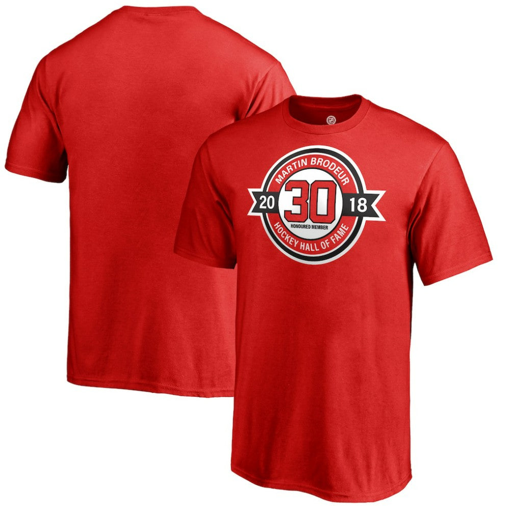 Martin Brodeur New Jersey Devils Fanatics Youth Hall of Fame T-Shirt - Red | US 3344796