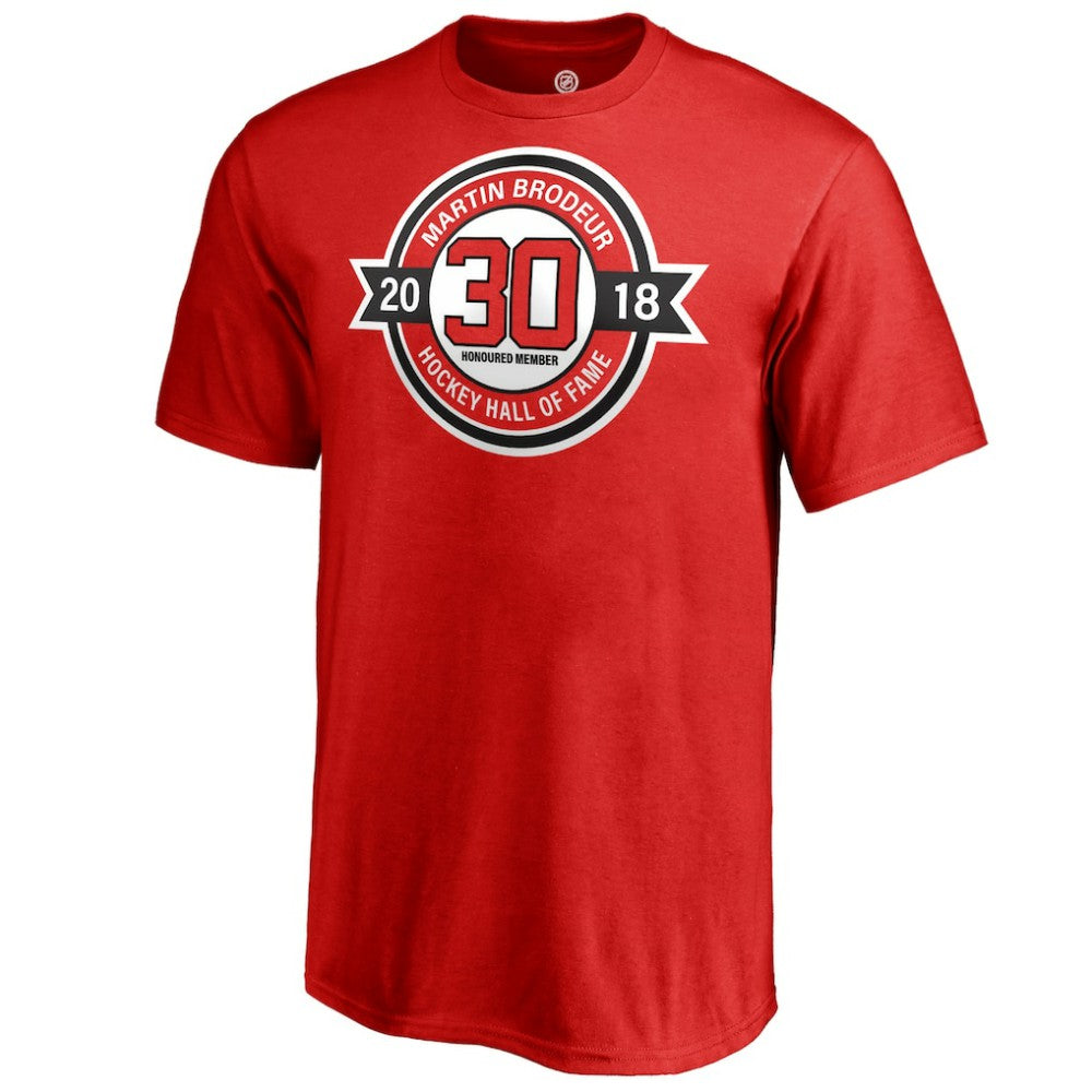 Martin Brodeur New Jersey Devils Fanatics Youth Hall of Fame T-Shirt - Red | US 3344796