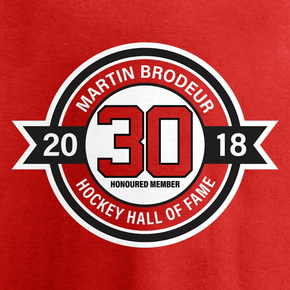 Martin Brodeur New Jersey Devils Fanatics Youth Hall of Fame T-Shirt - Red | US 3344796