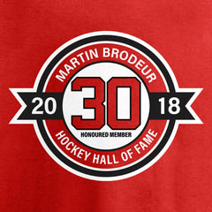 Martin Brodeur New Jersey Devils Fanatics Youth Hall of Fame T-Shirt - Red | US 3344796