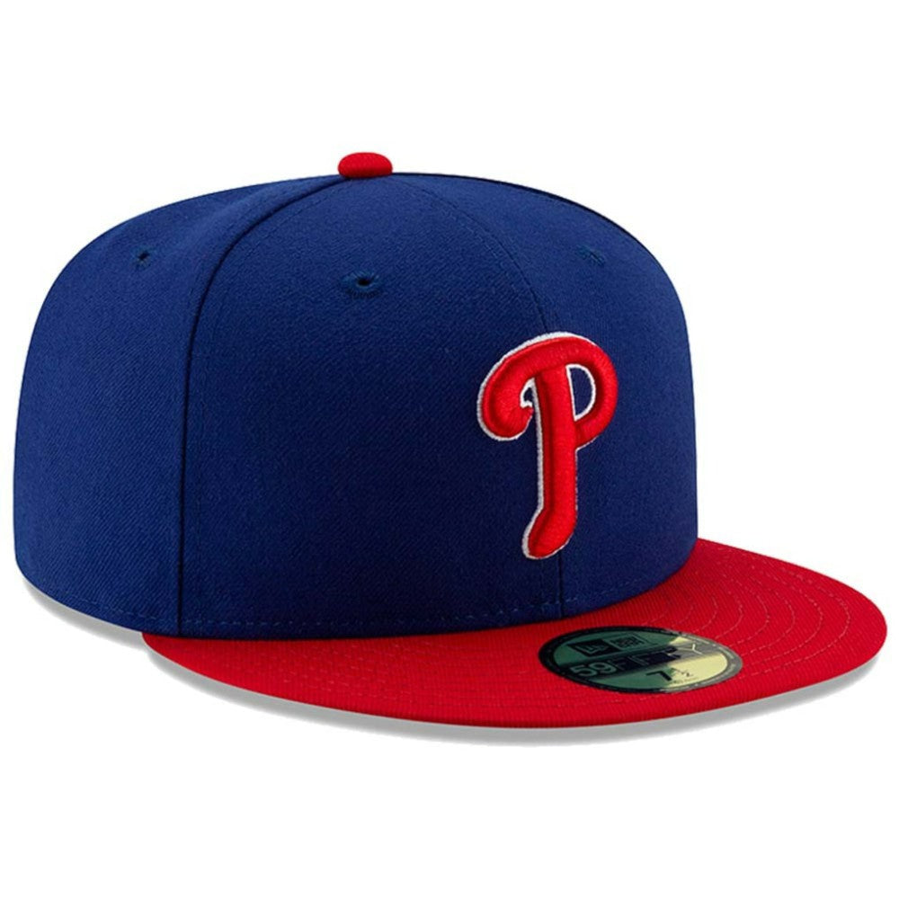 Philadelphia Phillies New Era Alternate Authentic Collection On-Field 59FIFTY Fitted Hat - Royal/Red Hats