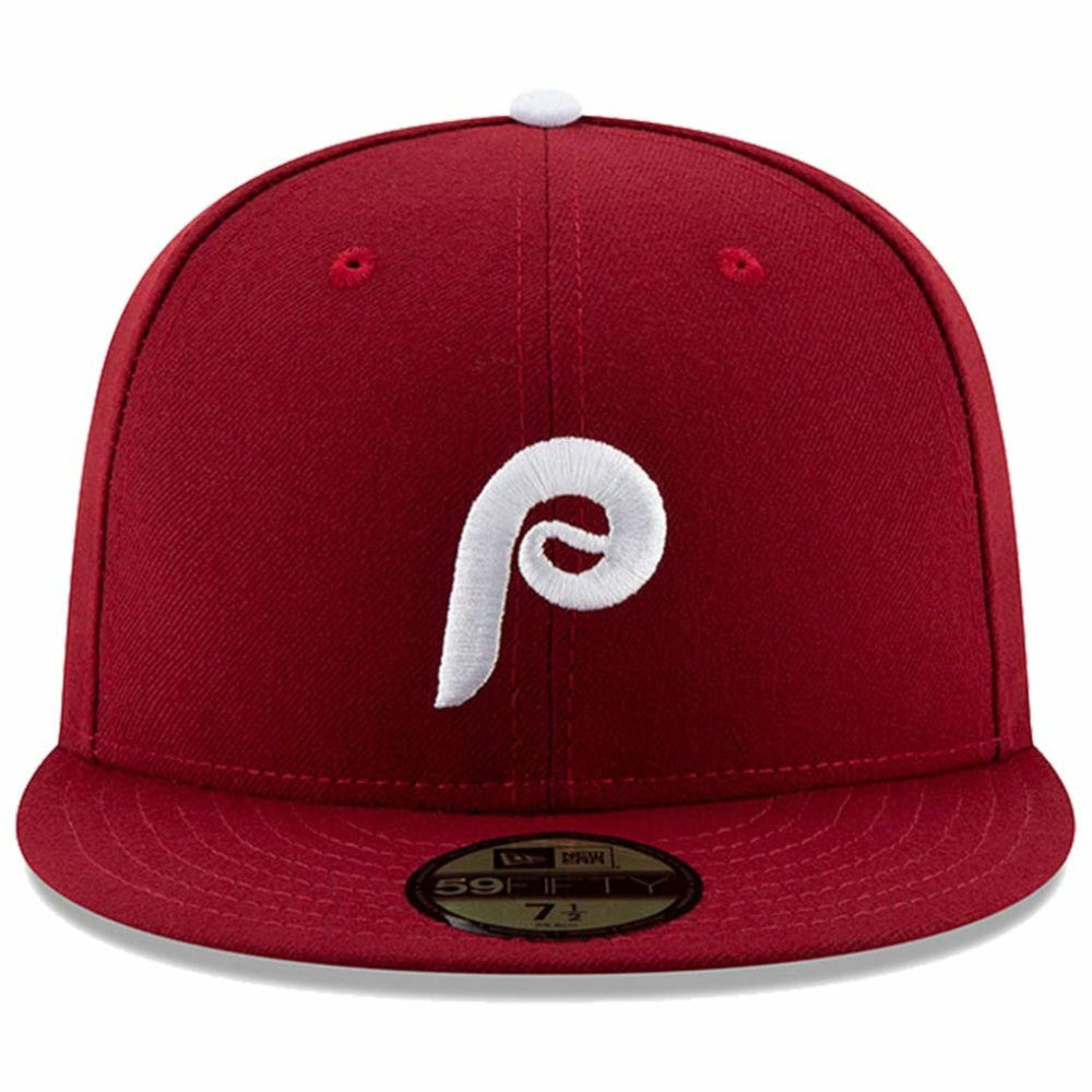 Philadelphia Phillies New Era Alternate 2 Authentic Collection On-Field 59FIFTY Fitted Hat - Maroon Hats