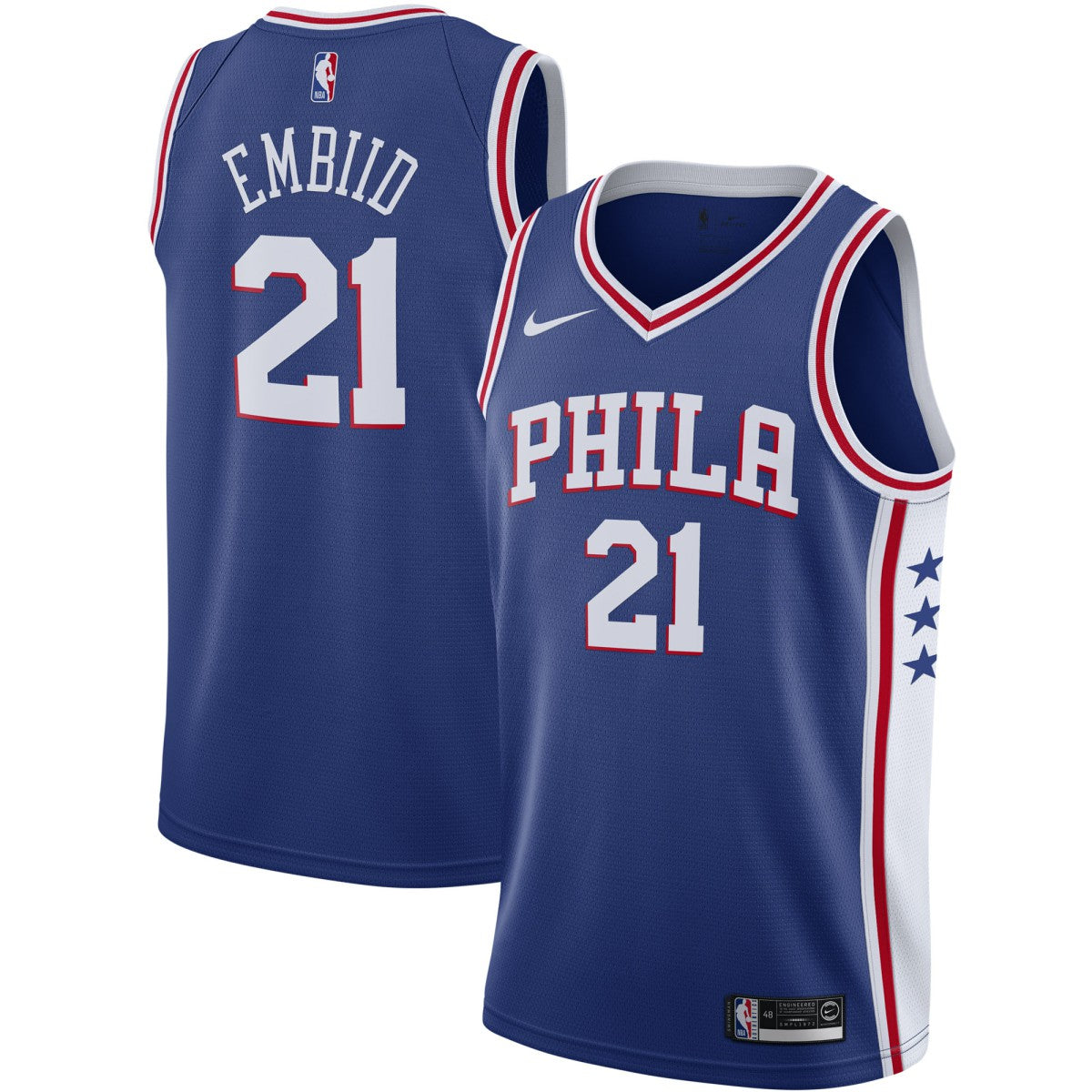 Joel Embiid Philadelphia 76ers 2019/2020 Swingman Jersey Icon Edition Royal - Nike