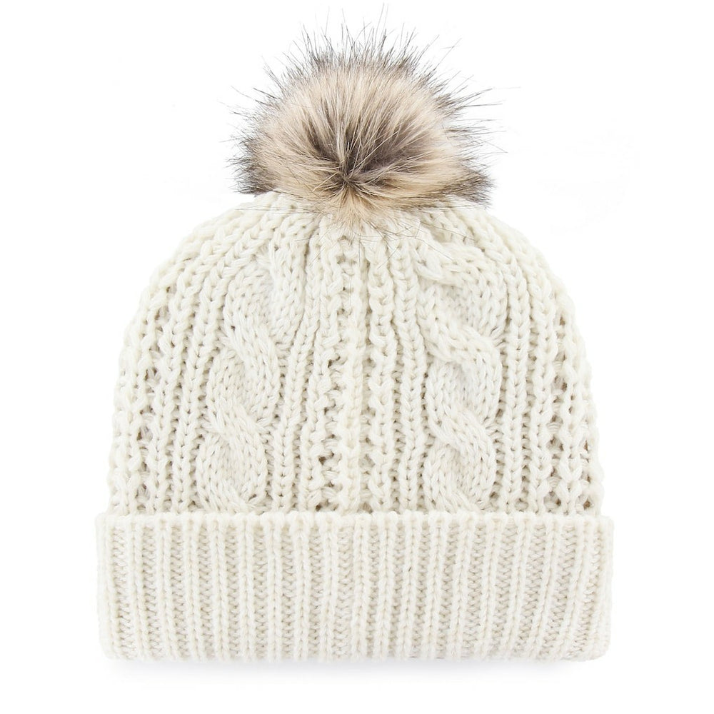 San Francisco 49ers '47 Women's Meeko Cuffed Knit Hat With Pom - White Hats