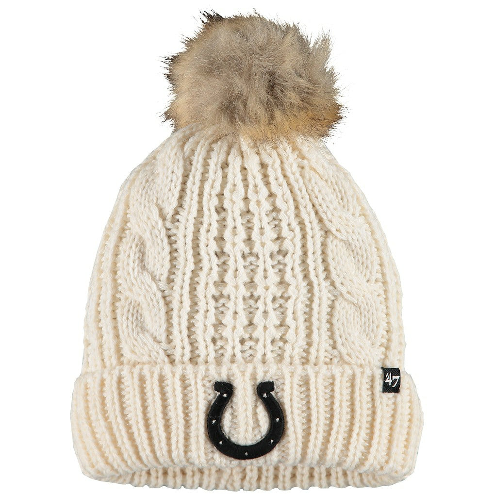 Indianapolis Colts '47 Women's Meeko Cuffed Knit Hat - Cream Hats