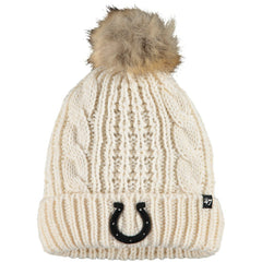 Indianapolis Colts '47 Women's Meeko Cuffed Knit Hat - Cream Hats