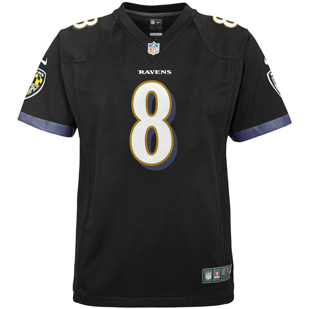 Lamar Jackson Baltimore Ravens Youth Game Jersey - Black Jerseys