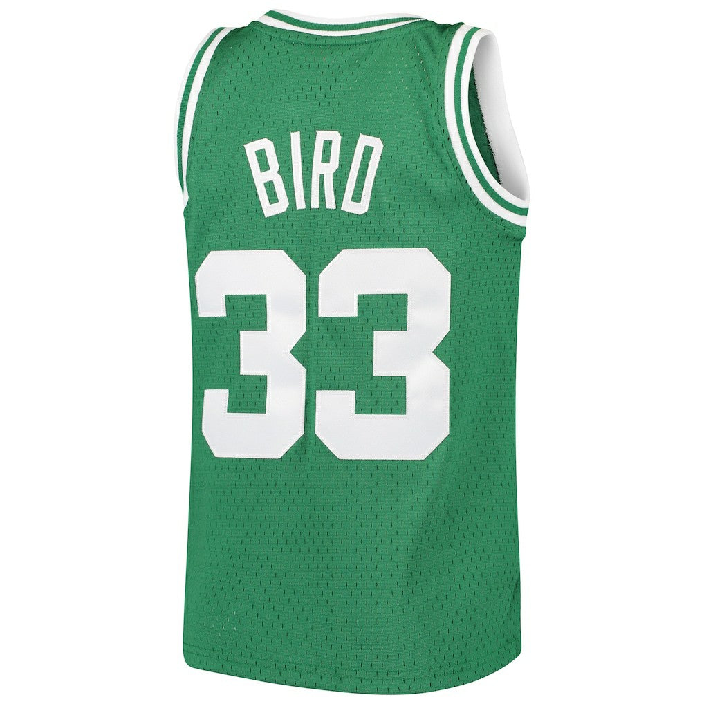 Larry Bird Boston Celtics Youth Hardwood Classics Swingman Throwback Jersey Kelly Green - Mitchell & Ness