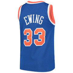 Patrick Ewing New York Knicks Youth Hardwood Classics Swingman Throwback Jersey Blue - Mitchell & Ness
