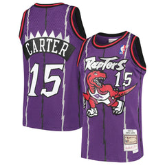 Vince Carter Toronto Raptors Youth 1998/99 Hardwood Classics Swingman Throwback Jersey Purple - Mitchell & Ness outlet