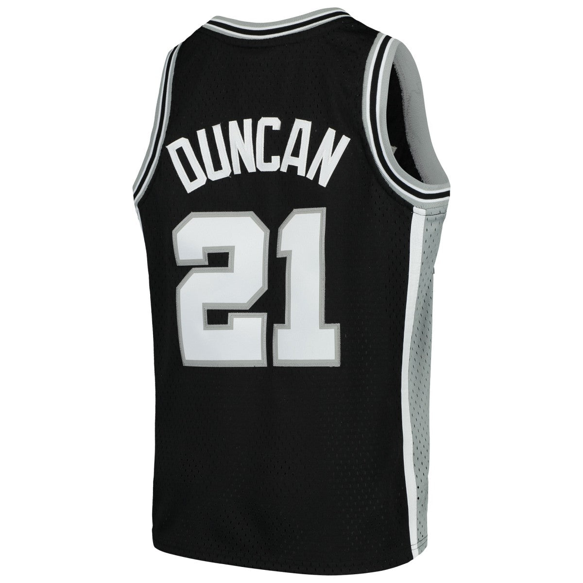 Tim Duncan San Antonio Spurs Youth Swingman Throwback Jersey Black - Mitchell & Ness