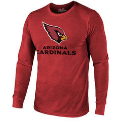 Arizona Cardinals Majestic Threads Lockup Tri-Blend Long Sleeve T-Shirt - Cardinal T-shirts