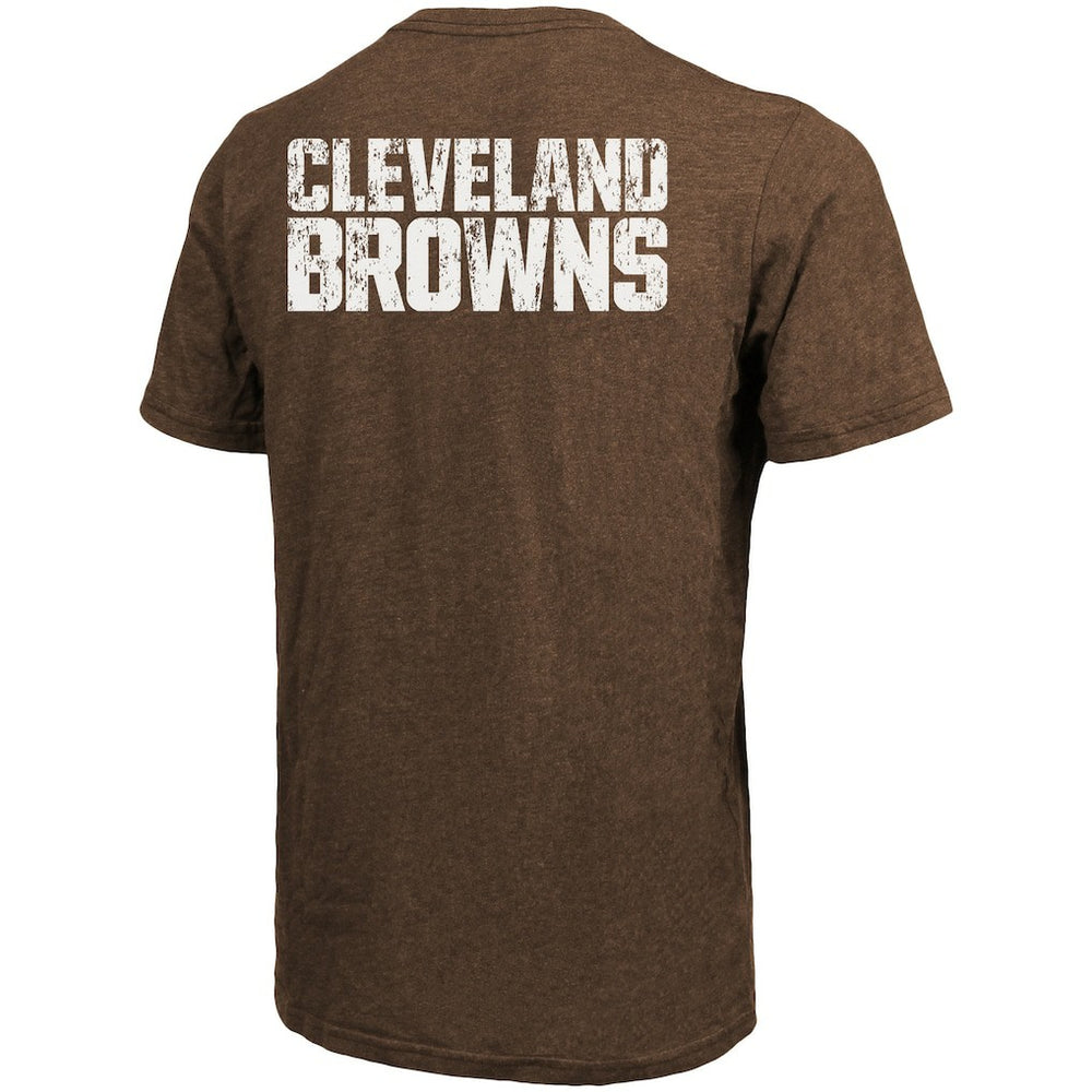 Cleveland Browns Majestic Threads Tri-Blend Pocket T-Shirt - Brown T-shirts