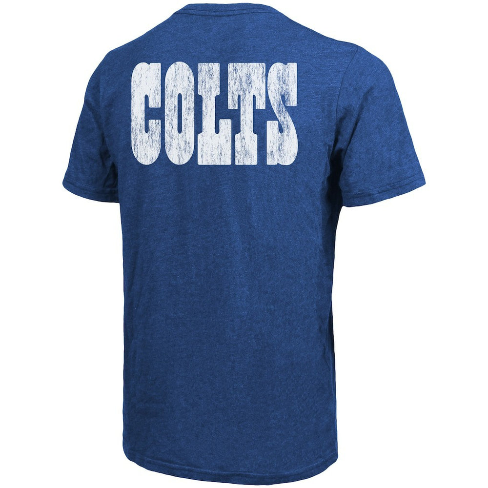 Indianapolis Colts Majestic Threads Tri-Blend Pocket T-Shirt - Heathered Royal T-shirts