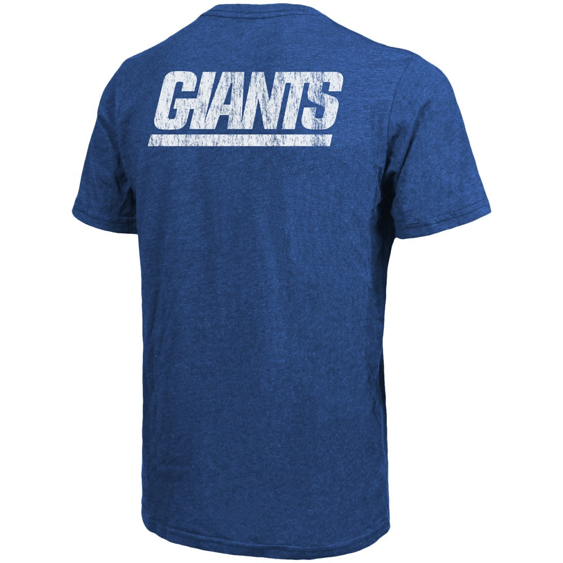 New York Giants Majestic Threads Tri-Blend Pocket T-Shirt - Heathered Royal T-shirts