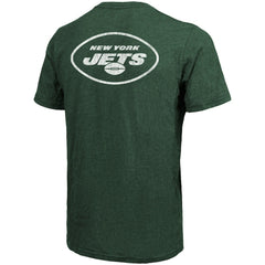 New York Jets Majestic Threads Tri-Blend Pocket T-Shirt - Heathered Green T-shirts