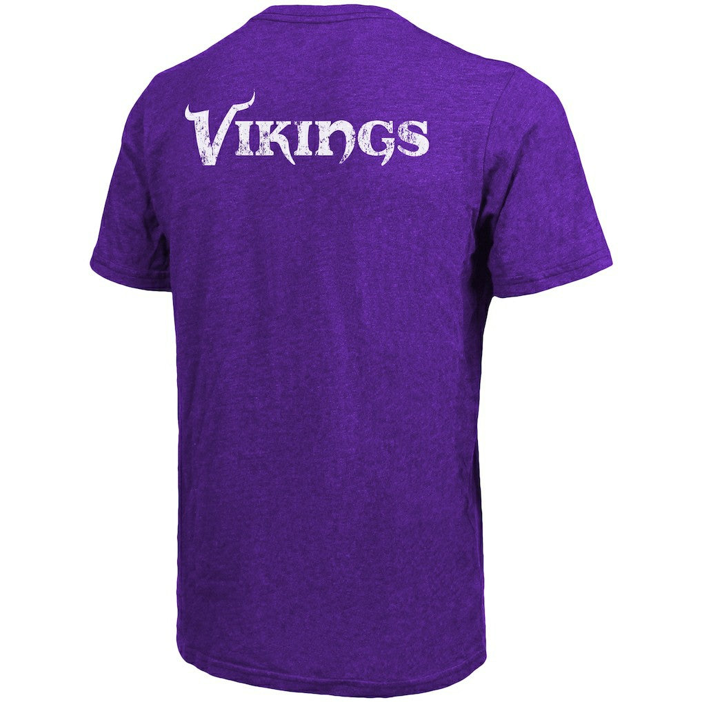 Minnesota Vikings Majestic Threads Tri-Blend Pocket T-Shirt - Heathered Purple T-shirts
