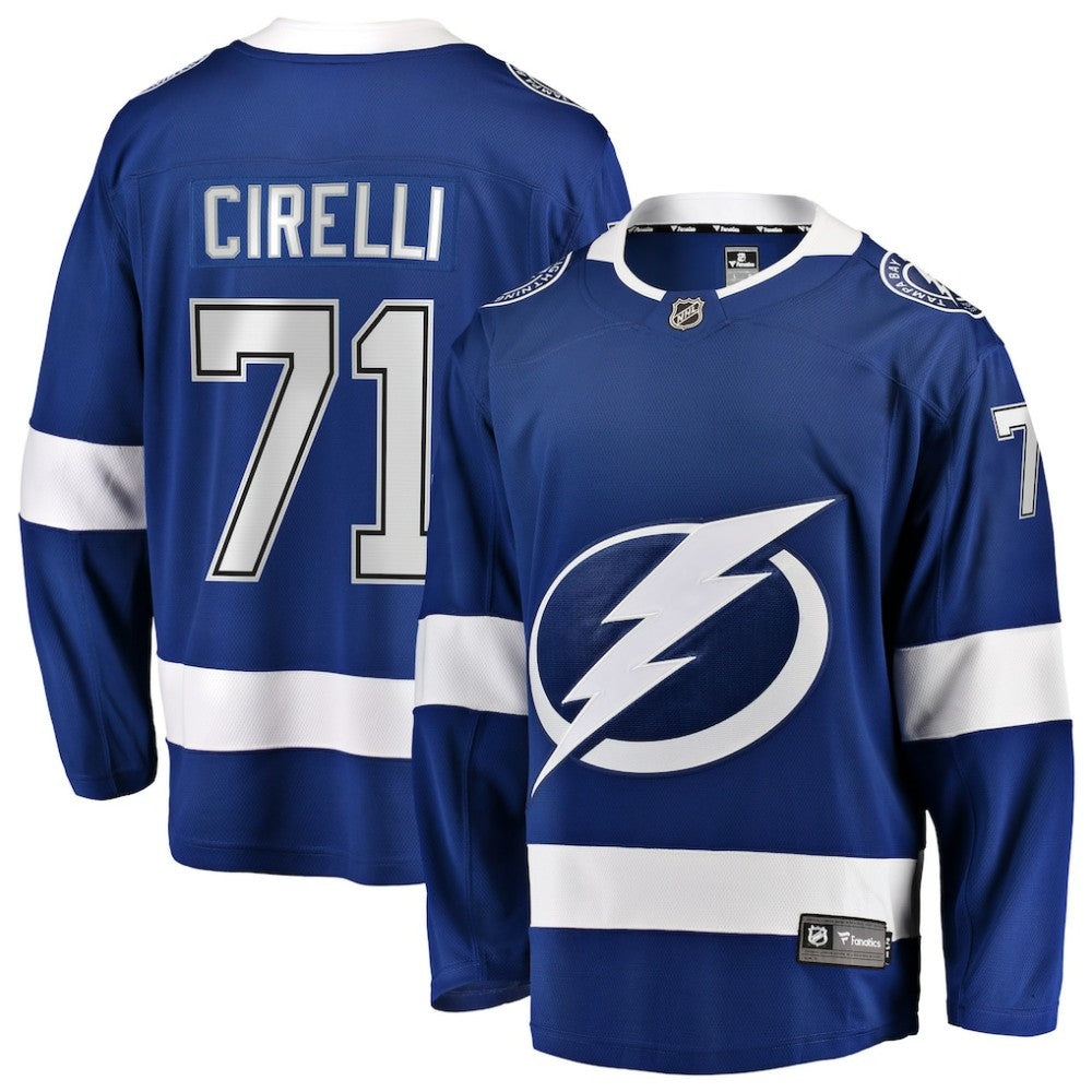Anthony Cirelli Tampa Bay Lightning Fanatics Home Breakaway Player Jersey - Blue | US 3409510