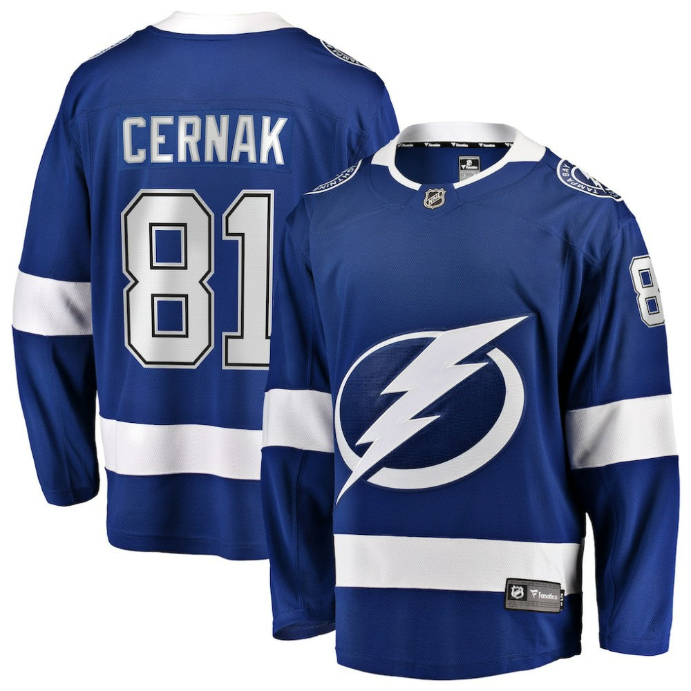 Erik Cernak Tampa Bay Lightning Fanatics Home Breakaway Player Jersey - Blue | US 3409512