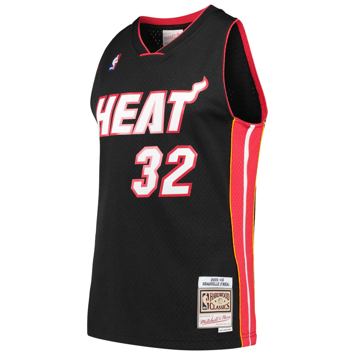 Shaquille O'Neal Miami Heat Hardwood Classics Swingman Jersey Black - Mitchell & Ness