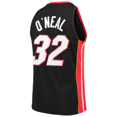 Shaquille O'Neal Miami Heat Hardwood Classics Swingman Jersey Black - Mitchell & Ness