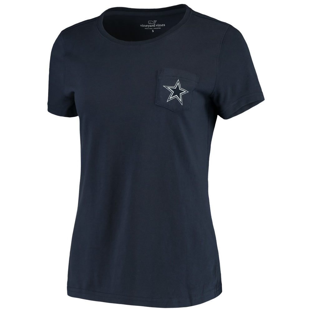 Dallas Cowboys Vineyard Vines Women's Sunset Sail T-Shirt - Navy T-shirts