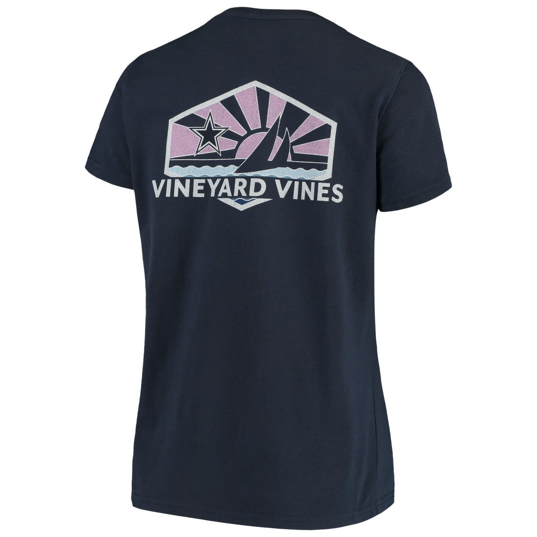 Dallas Cowboys Vineyard Vines Women's Sunset Sail T-Shirt - Navy T-shirts