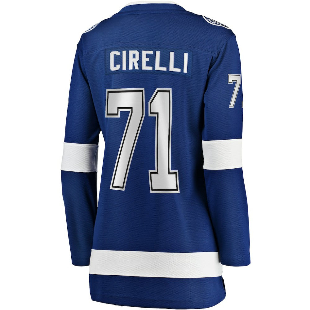 Anthony Cirelli Tampa Bay Lightning Fanatics Women's Home Breakaway Player Jersey - Blue | US 3455511
