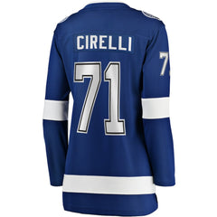 Anthony Cirelli Tampa Bay Lightning Fanatics Women's Home Breakaway Player Jersey - Blue | US 3455511