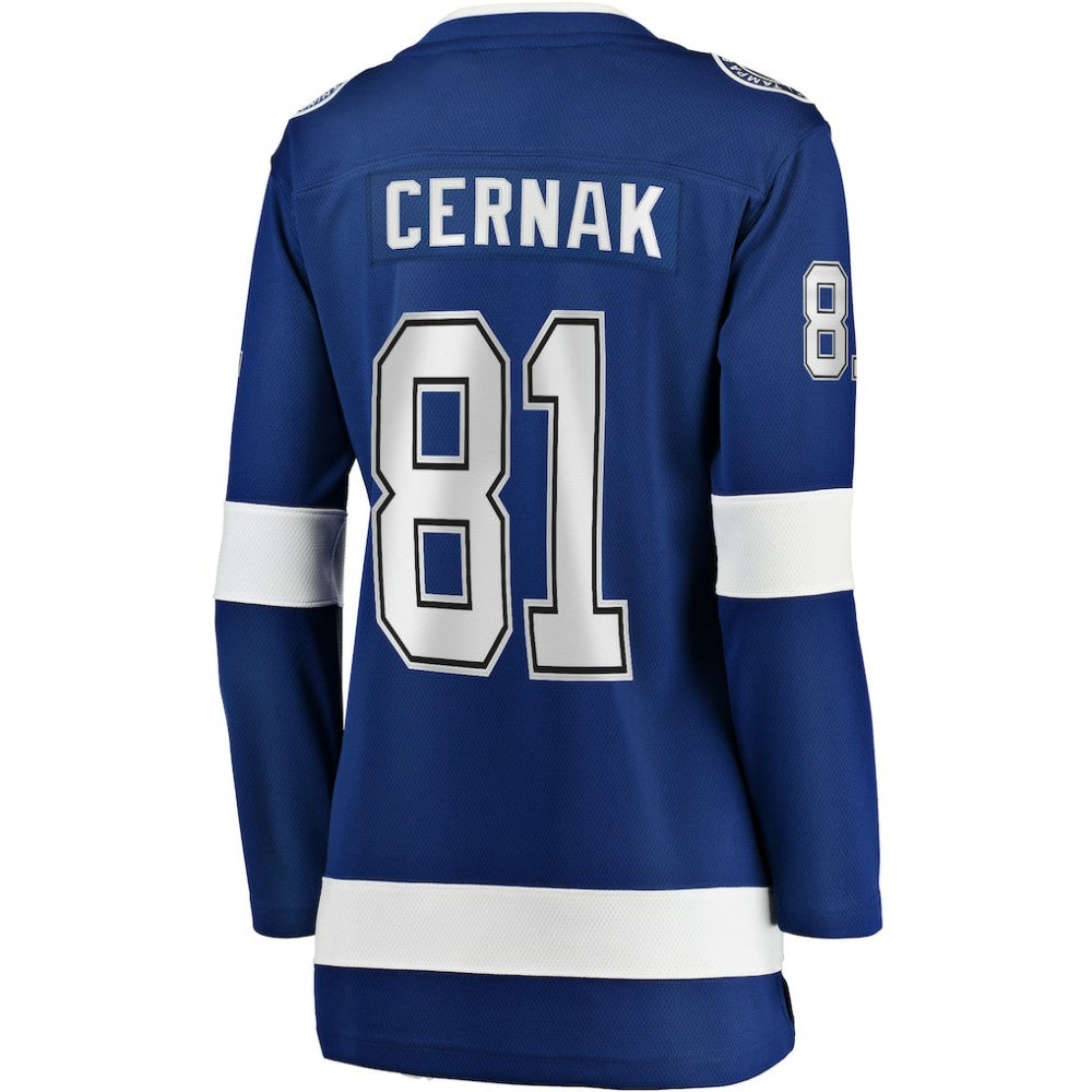 Erik Cernak Tampa Bay Lightning Fanatics Women's Home Breakaway Player Jersey - Blue | US 3455513