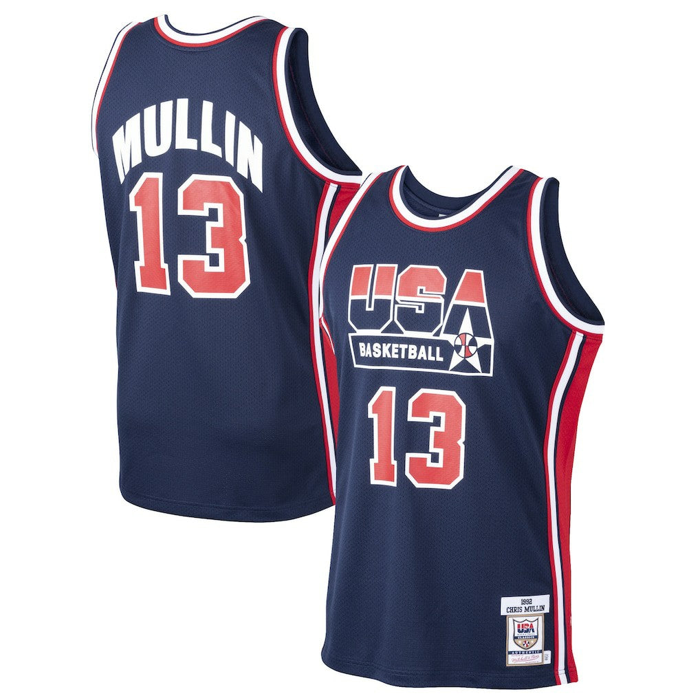 Chris Mullin USA Basketball 1992 Dream Team Authentic Jersey Navy - Mitchell & Ness outlet